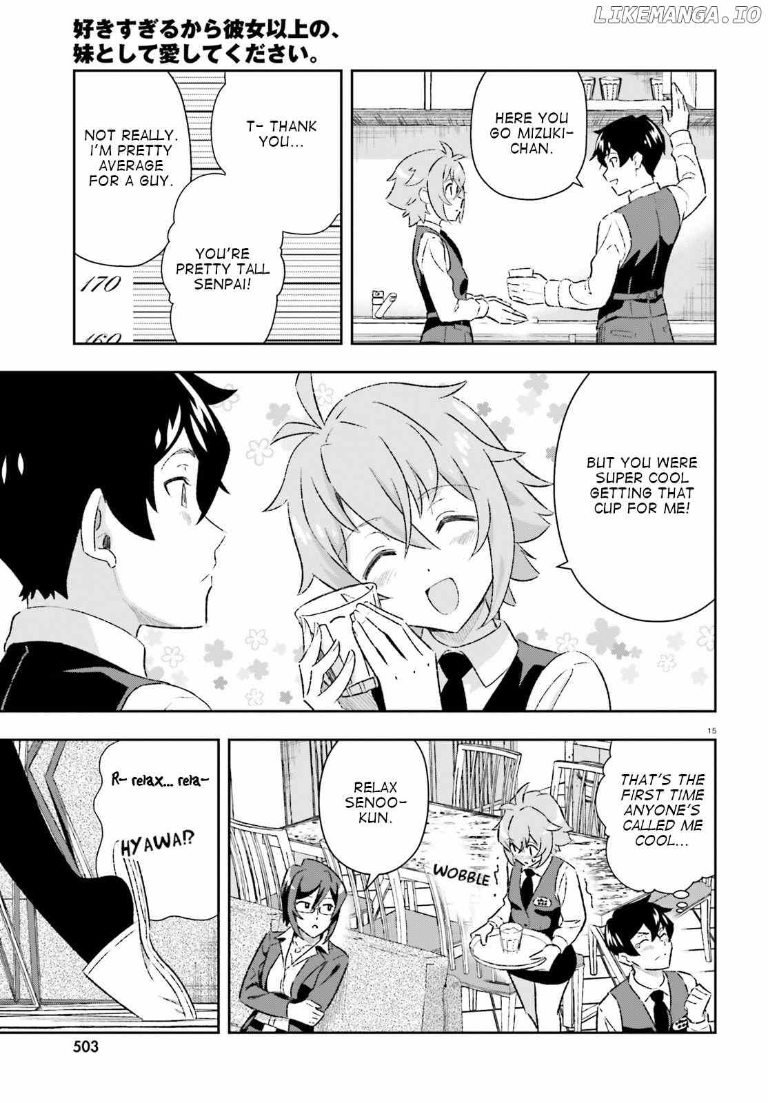 Suki Sugiru Kara Kanojo Ijou no, Imouto Toshite Aishite Kudasai chapter 4 - page 15