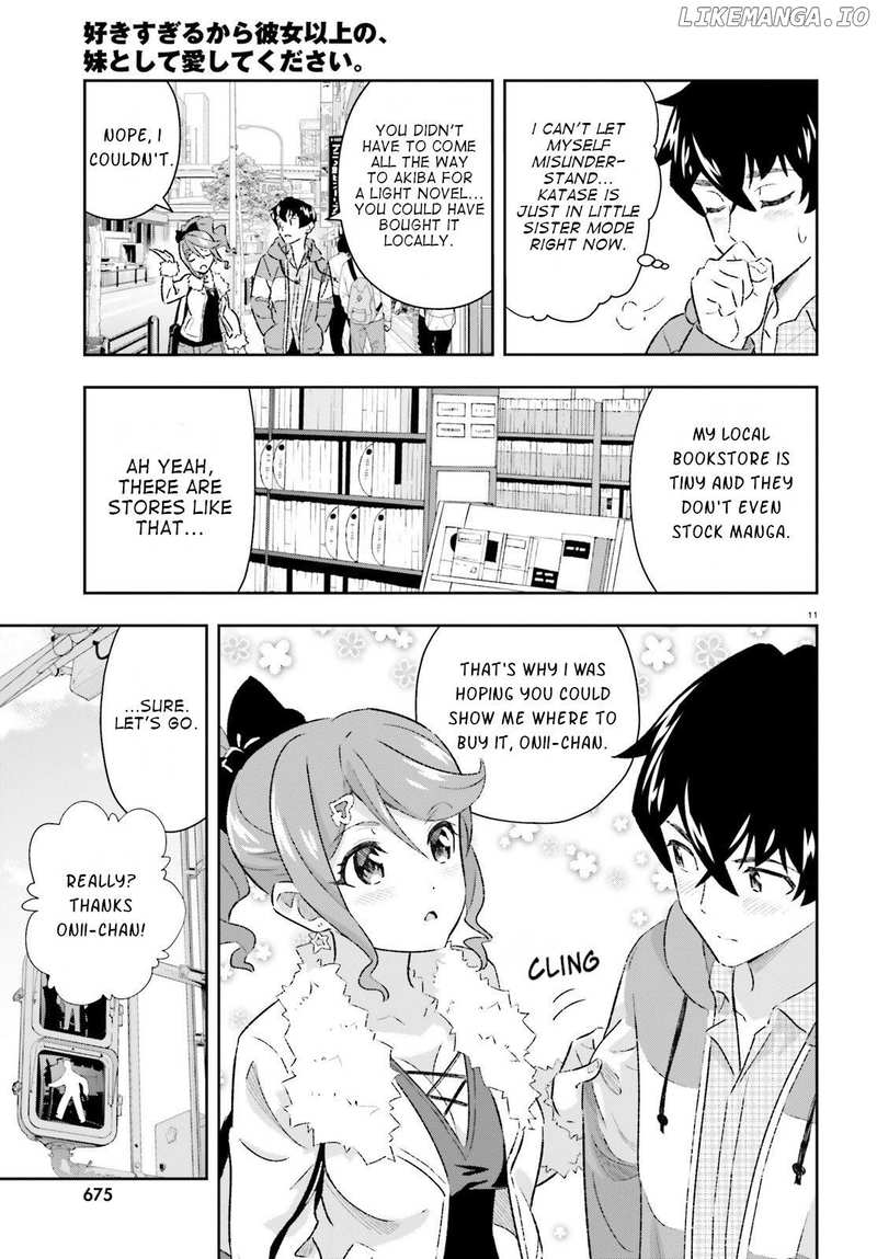 Suki Sugiru Kara Kanojo Ijou no, Imouto Toshite Aishite Kudasai chapter 5 - page 11