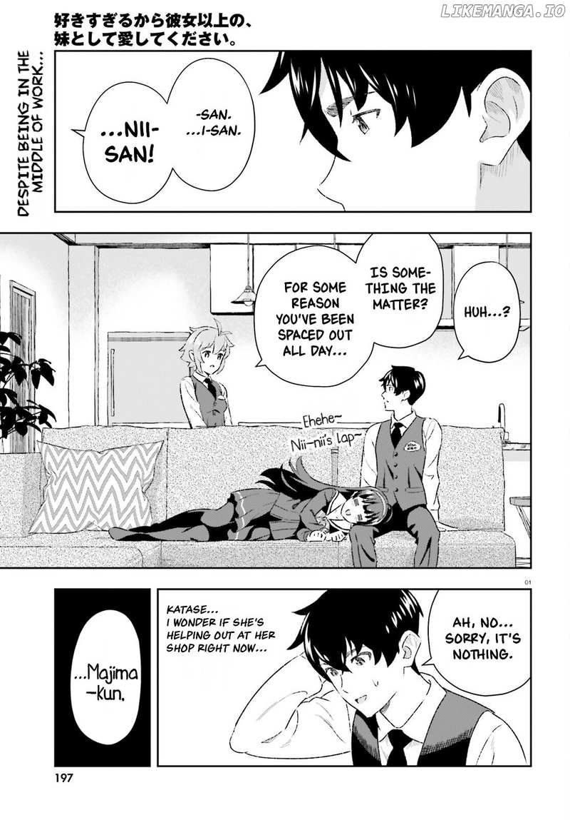 Suki Sugiru Kara Kanojo Ijou no, Imouto Toshite Aishite Kudasai chapter 8 - page 1