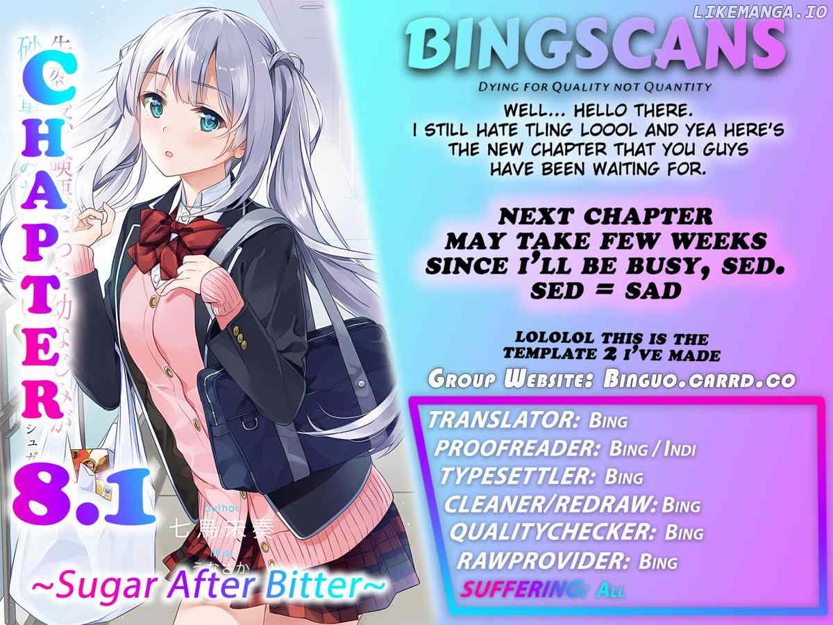 After a heartbreak, My Bitter Childhood Friend Is Now Sweet Like Sugar chapter 8.1 - page 1