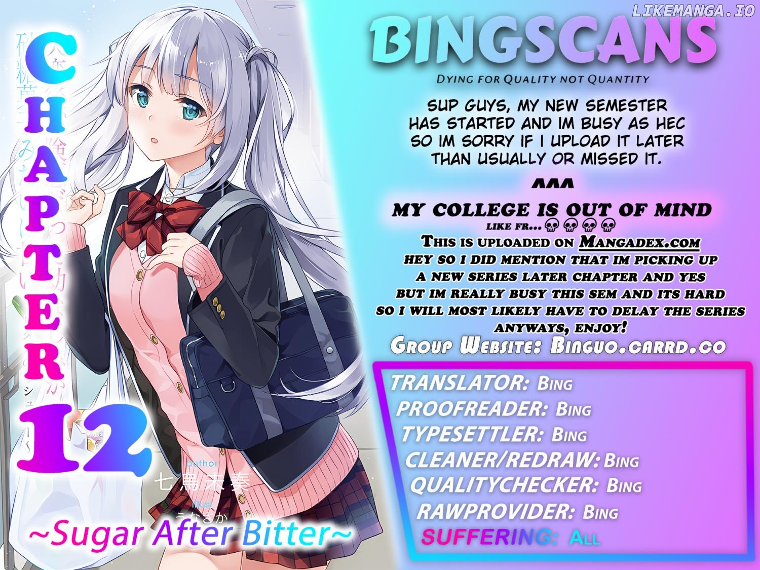 After a heartbreak, My Bitter Childhood Friend Is Now Sweet Like Sugar chapter 12 - page 1