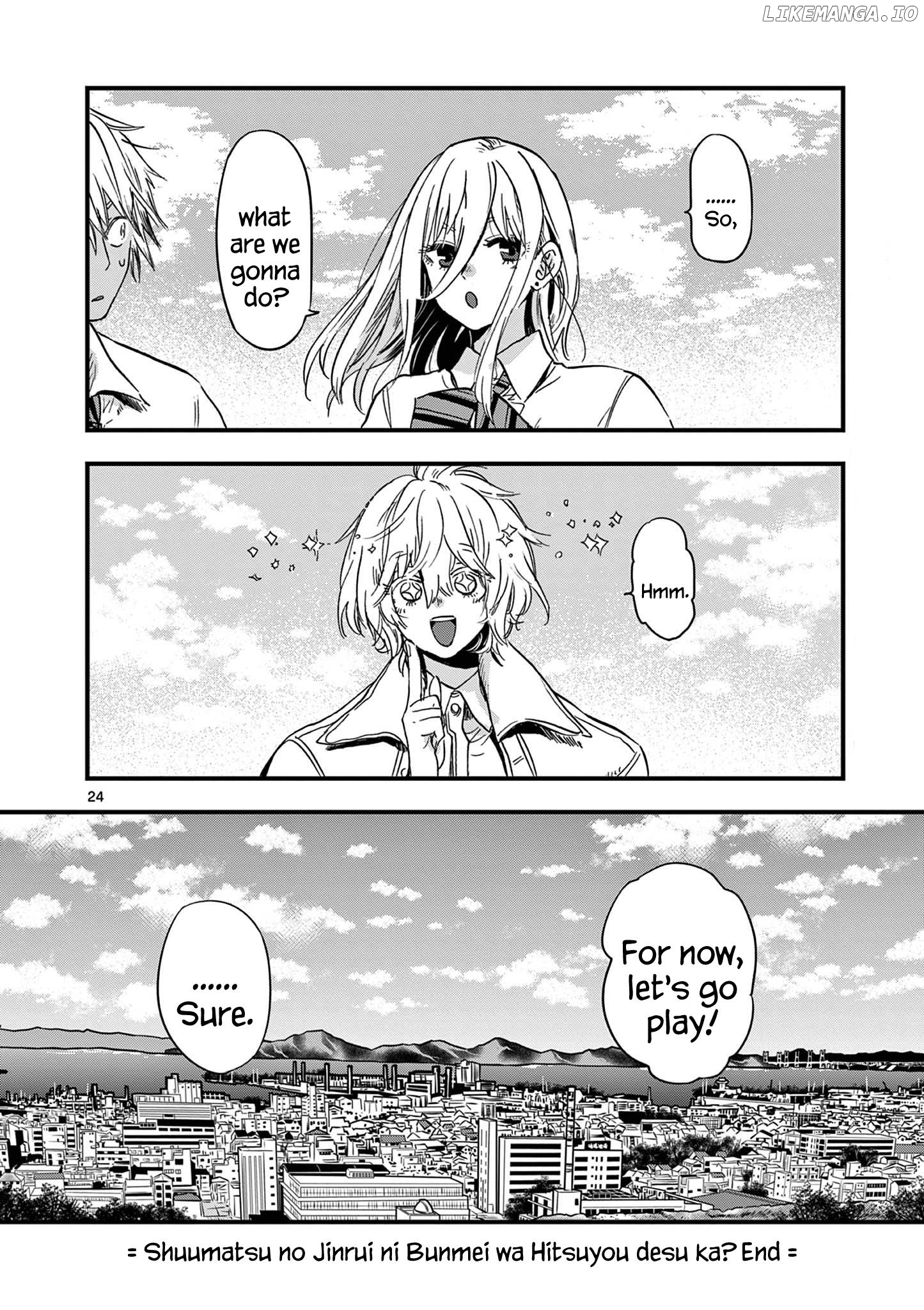 Shuumatsu No Jinrui Ni Bunmei Wa Hitsuyou Desu Ka? chapter 26 - page 24